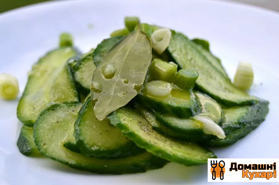 Швидкий салат з огірків - фото крок 6