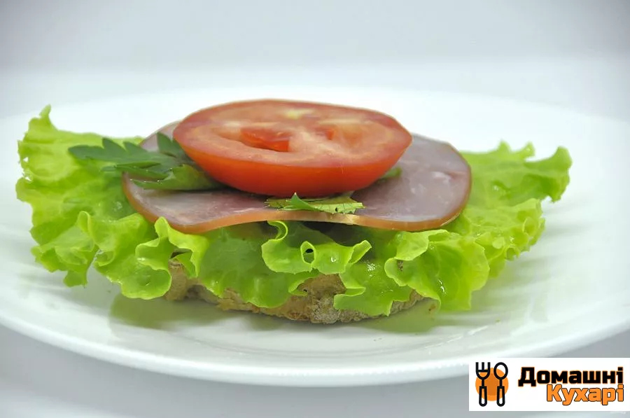 Бутерброди з зеленим салатом - фото крок 5