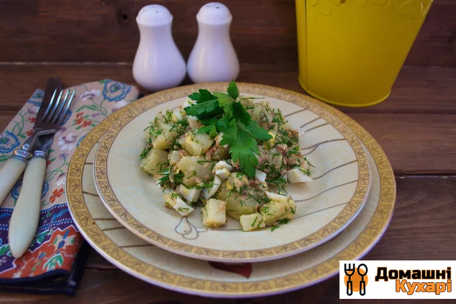 Дієтичний салат з консервованим тунцем - фото крок 5